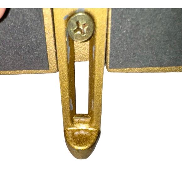 Vintage Hand Painted Santa Christmas Stocking Hanger Holder With Cast Iron Base - Picture 7 of 12